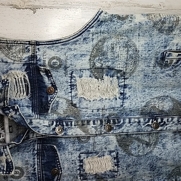 Men's Diamond Stash Denim Vest, XXL - Picture 3 of 13